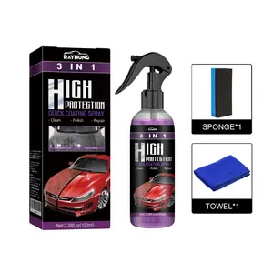 Rayhong Coating Agent Three-In-One (Purple) For Oil Stain Removal, Polishing,Protection, Scratch Repair, Car PaintCleaning, Maintenance And Coating