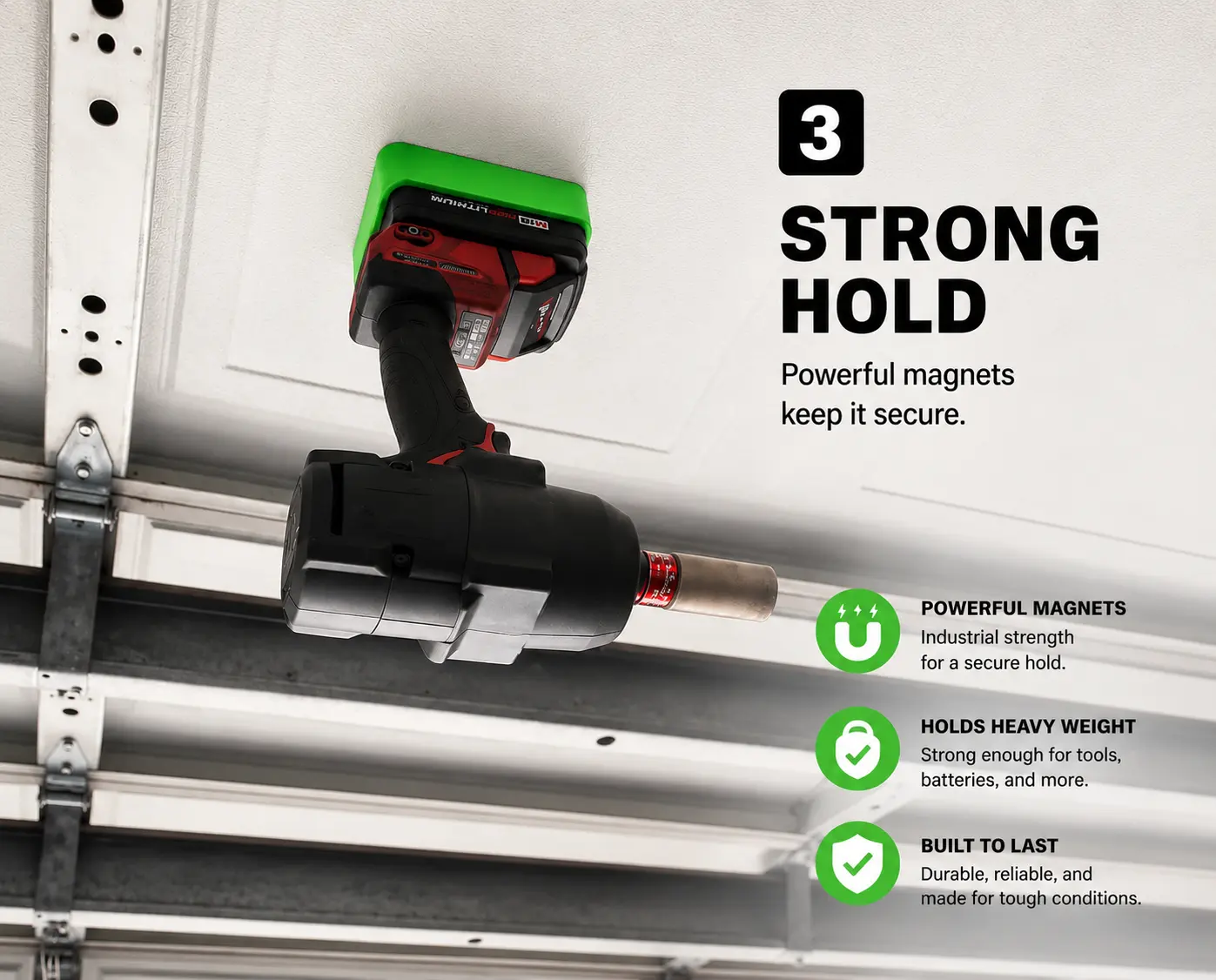 Milwaukee M18 Magnetic Battery Base™ | Non-Marring TPU & Industrial Magnets Milwaukee M18 Magnetic Battery Base™ | Non-Marring TPU & Industrial Magnets