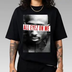 Vintage Tupac All Eyez On Me Shirt, 2pac Graphic Tee, Hip Hop Music Lover Shirt, Rap Shirt For Men, For Women