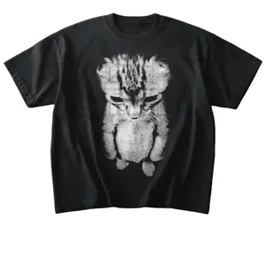 Sad Meme Cat Tshirt, 100% Cotton Unisex Short Sleeve Animal Gift, Funny Shirt