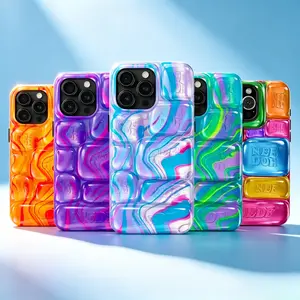 Cool Crush Ice Cube Phone Case, Hard Silicone 2D Visual Printed, Daily Outdoor Casual Style Compatible with iPhone 13 14 15 16 17 Pro Max - Check Our Available Sizes