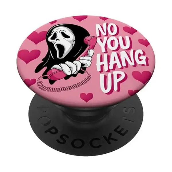 No You Hang Up Ghost Funny Halloween Romance Design PopSockets Adhesive PopGrip