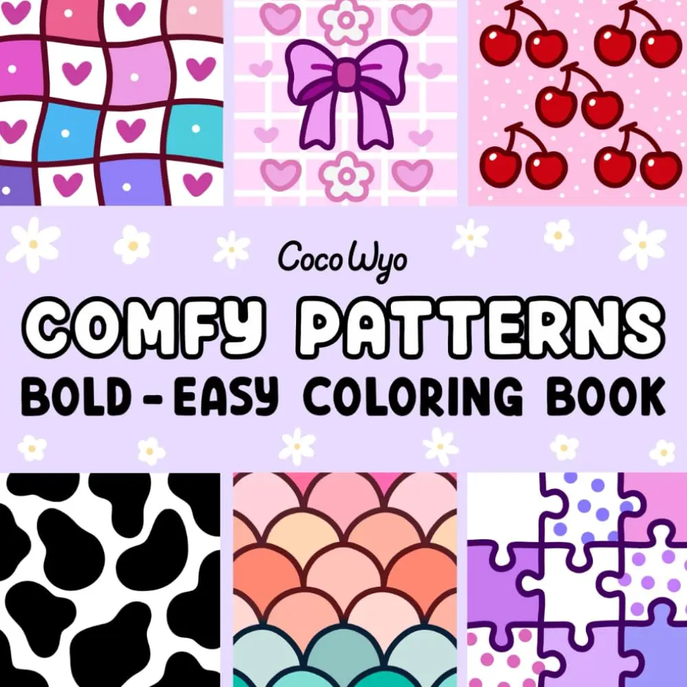 Comfy Patterns: Coloring Book for Adults and Kids, Bold and Easy, Simple and Big Designs for Relaxation Featuring Lovely Cozy Pattern and Mandala (Bold & Easy Coloring), Paperback