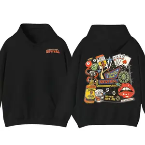 ReTro Treaty Oak Revival Western Hoodie, Rock Band Hoodie, Vintage Music Hoodie, Retro Music Lover Hoodie, Treaty Oak Revival Graphic Sweatshirt, Casual Comfort Cotton Fabric, Unisex Fit, Trendy Music Apparel, Comfortable Top for Men & Women