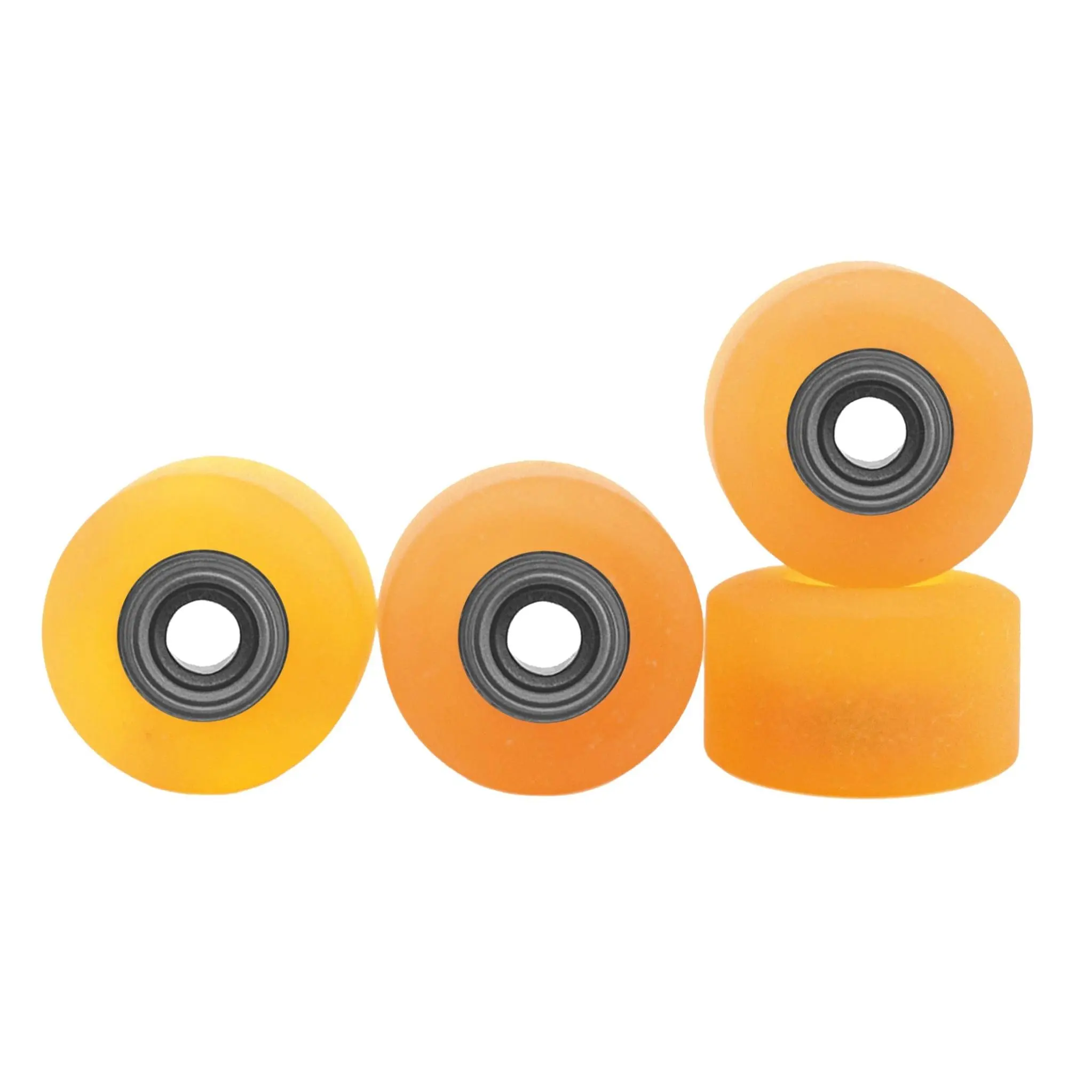 Apex Shorty Wheels - 61D Urethane - ABEC-9 Bearings - "Yellow Sol"
