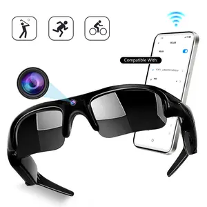Smart Camera Glasses, Camera Smart Sunglasses, 1080P HD Wearable Video Recorder, WiFi Wireless Connect, UV Protection Lens, Multimedia Playback, Loop Recording, Hands-Free Shooting for Travel, Outdoor Adventures & Daily Use