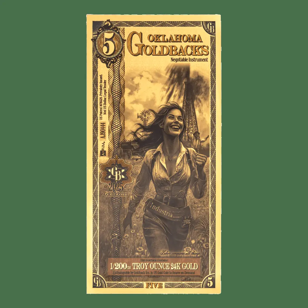 Oklahoma 5 Goldback
