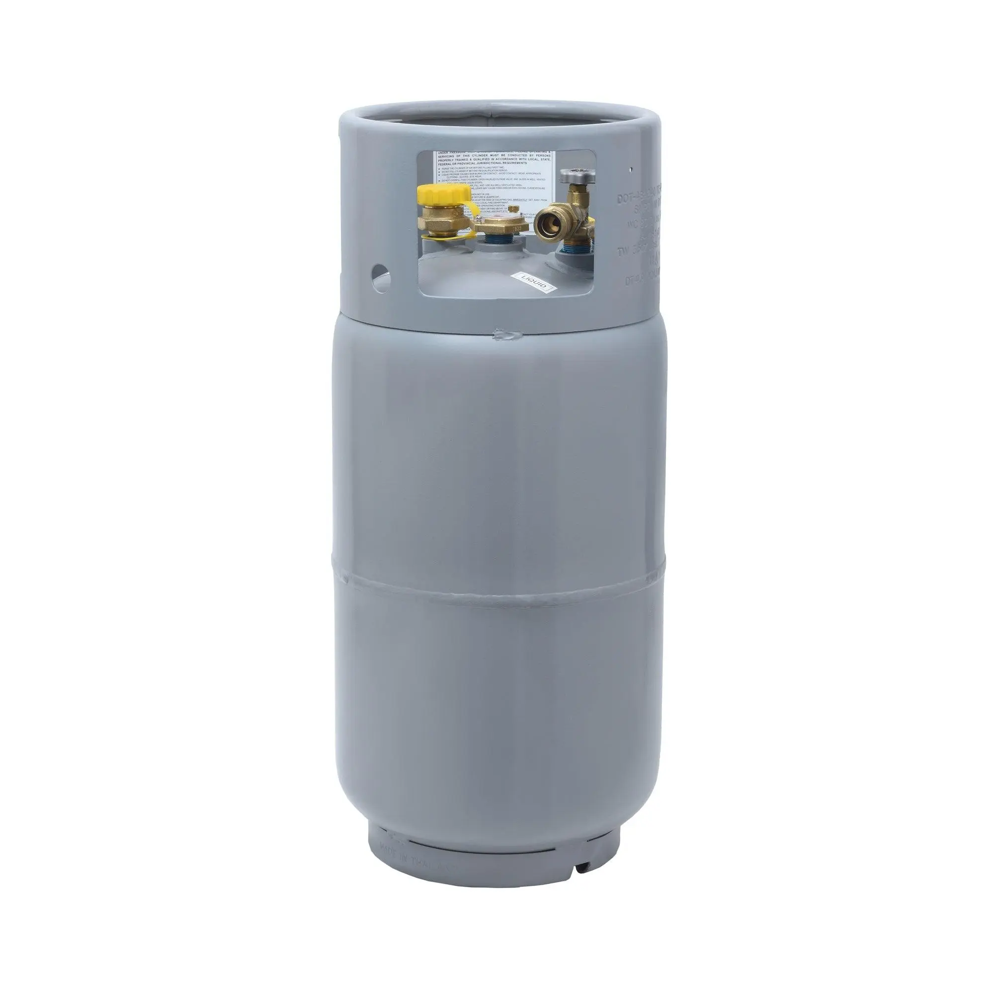 Flame King 33.5LB Steel Forklift Propane Tank Cylinder – Liquid Draw, Horizontal/Vertical Mount, Built-In Gauge