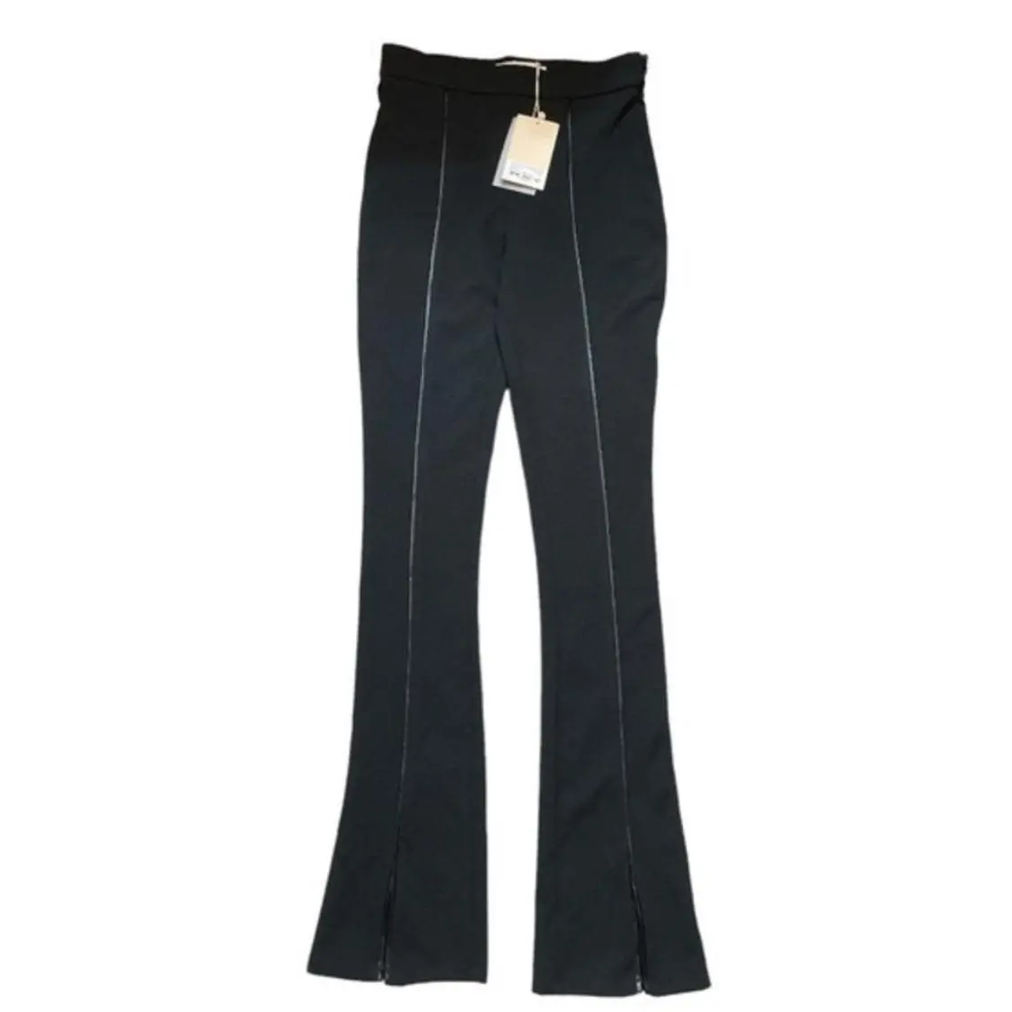 Meshki Perrie Pu Piped Split Hem Trousers (Medium)