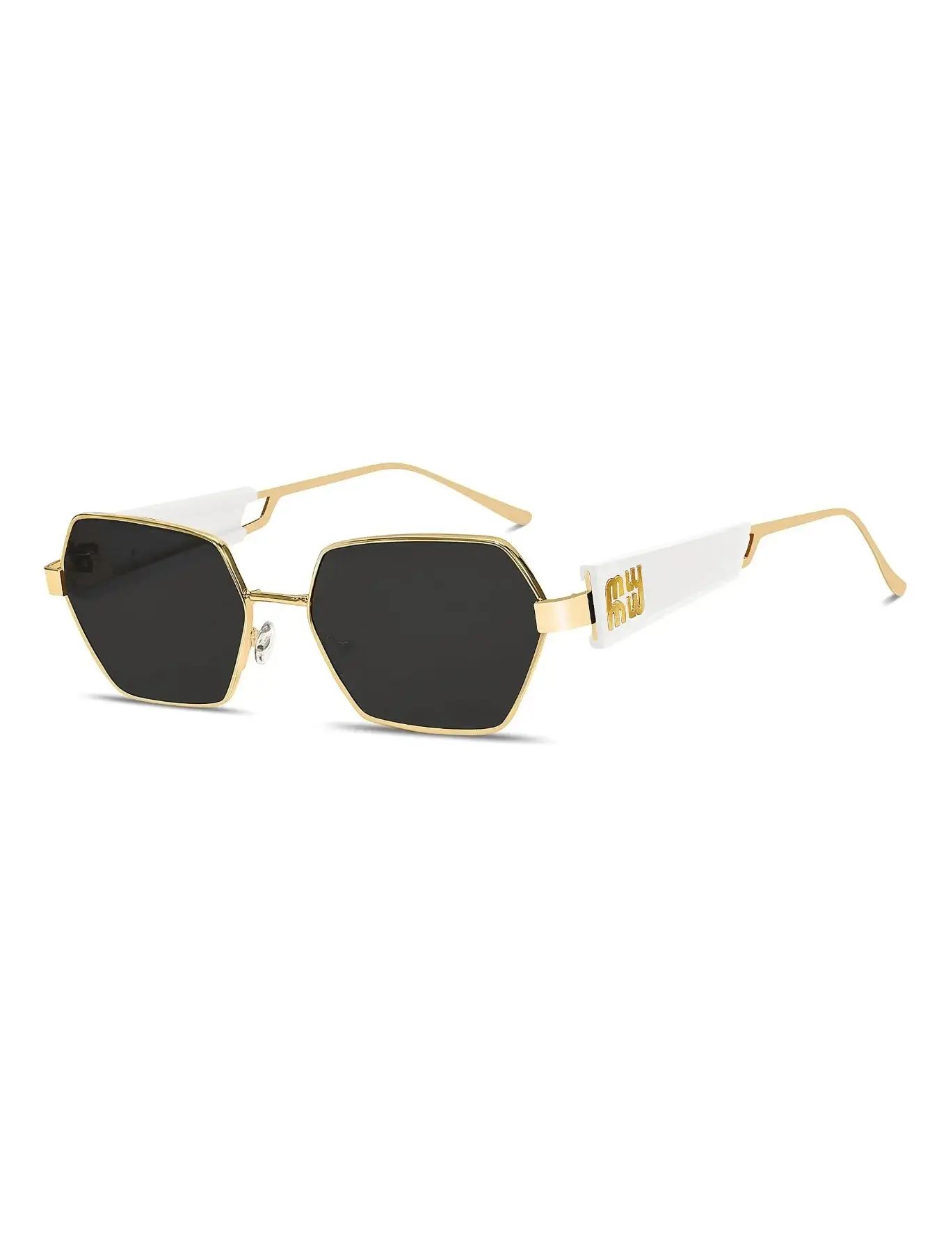 Unisex Retro Hexagonal Sun Protective Sunglasses, Metal Frame, Trendy Styling Sunglasses, Trendy Design, Fashionable Sunglasses, Suitable for Daily Outdoors, Travel, Beach, Party, Stylish Sunglasses