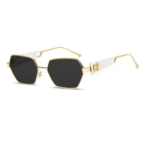 Unisex Retro Hexagonal Sun Protective Sunglasses, Metal Frame, Trendy Styling Sunglasses, Trendy Design, Fashionable Sunglasses, Suitable for Daily Outdoors, Travel, Beach, Party, Stylish Sunglasses