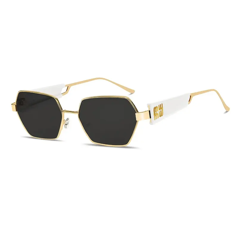 Unisex Retro Hexagonal Sun Protective Sunglasses, Metal Frame, Trendy Styling Sunglasses, Trendy Design, Fashionable Sunglasses, Suitable for Daily Outdoors, Travel, Beach, Party, Stylish Sunglasses