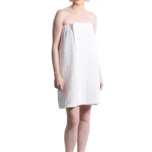 TowelSoft Women's Waffle Cotton Blend Body Wrap, Adjustable Closure (One Size)