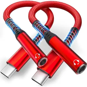 USB Type C to 3.5mm Female Headphone Jack Adapter, USB C to Aux Audio Dongle  Cord Compatible with  17 Pro Max/16 Pro/15,  Galaxy S24/S23/S22 Ultra, iPad Pro, Pixel 9/8 Grey