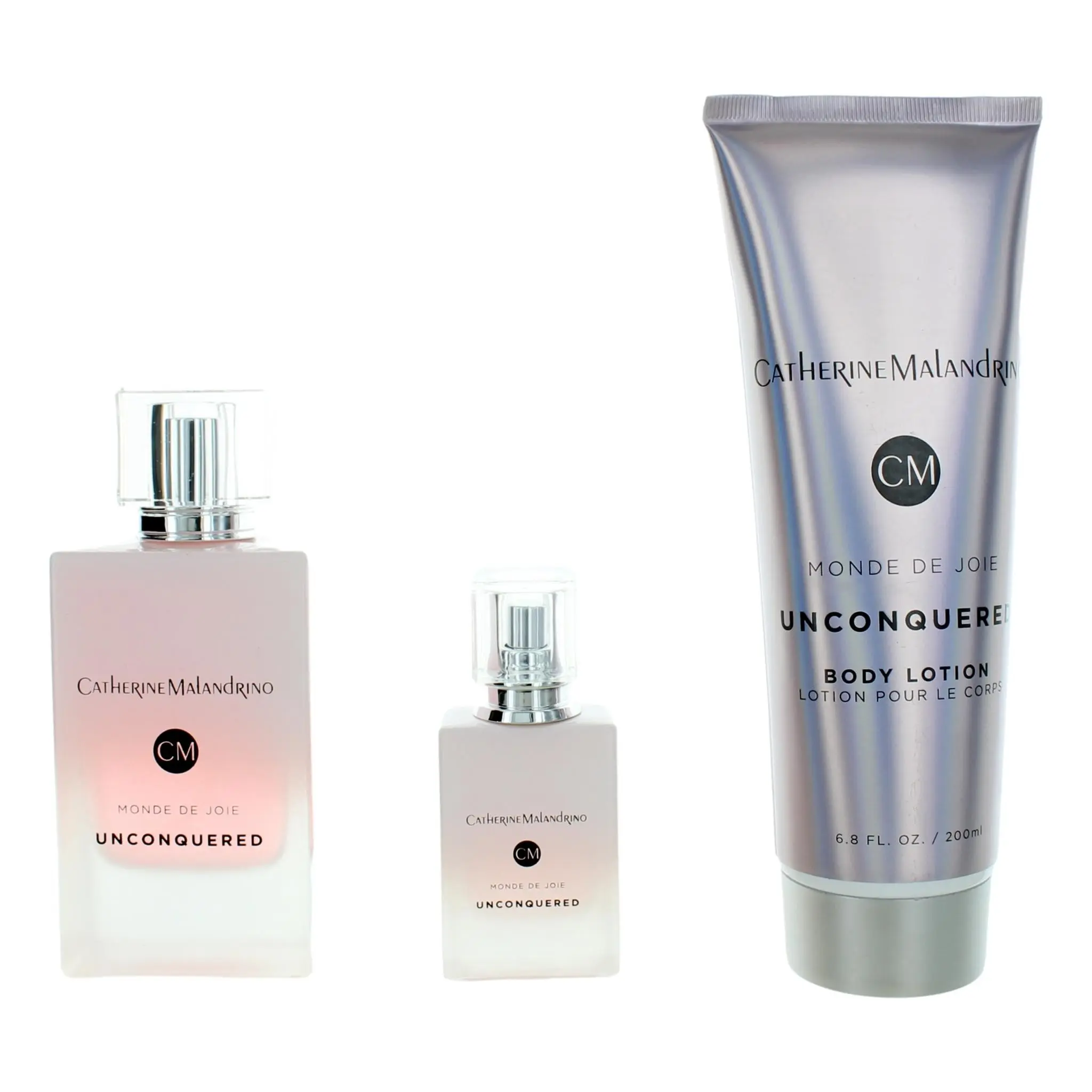 Women's Unconquered Monde De Joie by Catherine Malandrino 3-Piece Fragrance Gift Set - EDP, Lotions & Sprays, Mandarin Mix, Multi-Size, Spray Apply