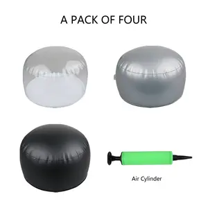 3 pack clear Inflatable tabletop display stand hat rack portable hat holder for multiple wigs hats, helmet, and cap