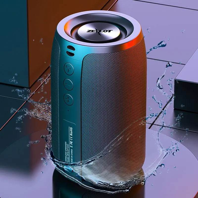 Portable Wireless Stereo Speaker, Rechargeable Wireless Speaker, Subwoofer Bluetooth-compatible Speakers with Convenient Handle, Music Player for Outdoor & Indoor, Multifunctional Portable Speaker, Wireless Bt Speaker