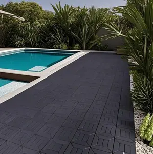 Plastic Interlocking Deck Tiles,44PCS,12"x12"Square Waterproof Outdoor All Weather Use, Outdoor and Indoor Patio Decking Tiles