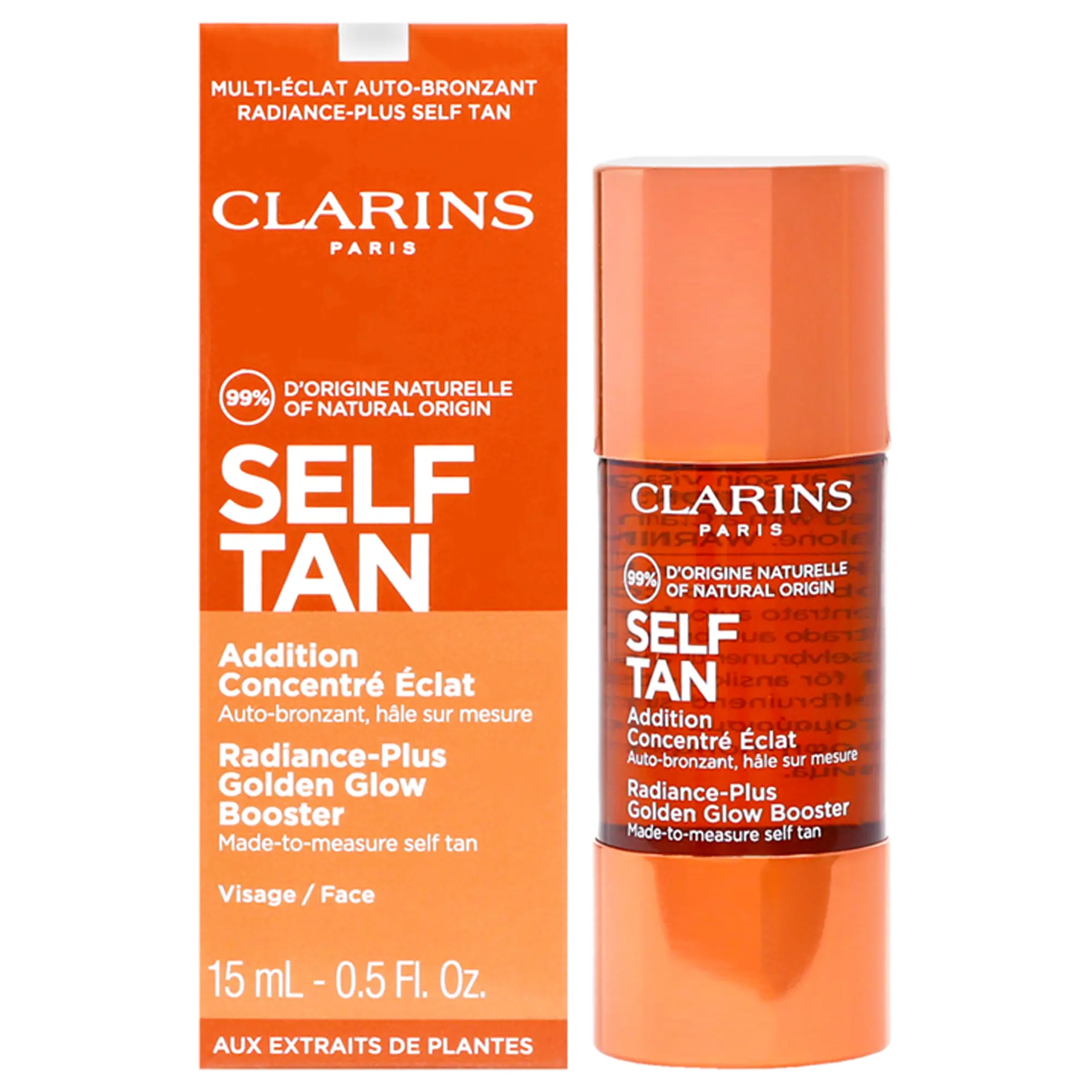 Clarins Radiance-Plus Golden Glow Booster Cosmetic Self Tan Face/Visage Women's Treatment - 0.5 fl oz, Single Item