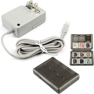 3DS Charger Bundle, 1 Pack Charger and 1 Pack 3DS  Holder Card Case for   3DS XL  3DS 3DS XL 3DS  2DS XL  2DS 2DS XL 2DS DSi DSi XL