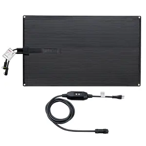 Heated Snow Melting Mats, Heated Outdoor Rubber Mats for Entrances, Snow Melting and Ice Melting Mats for Sidewalks,Includes,Power Cable with Straight Plugt (24" X 40")
