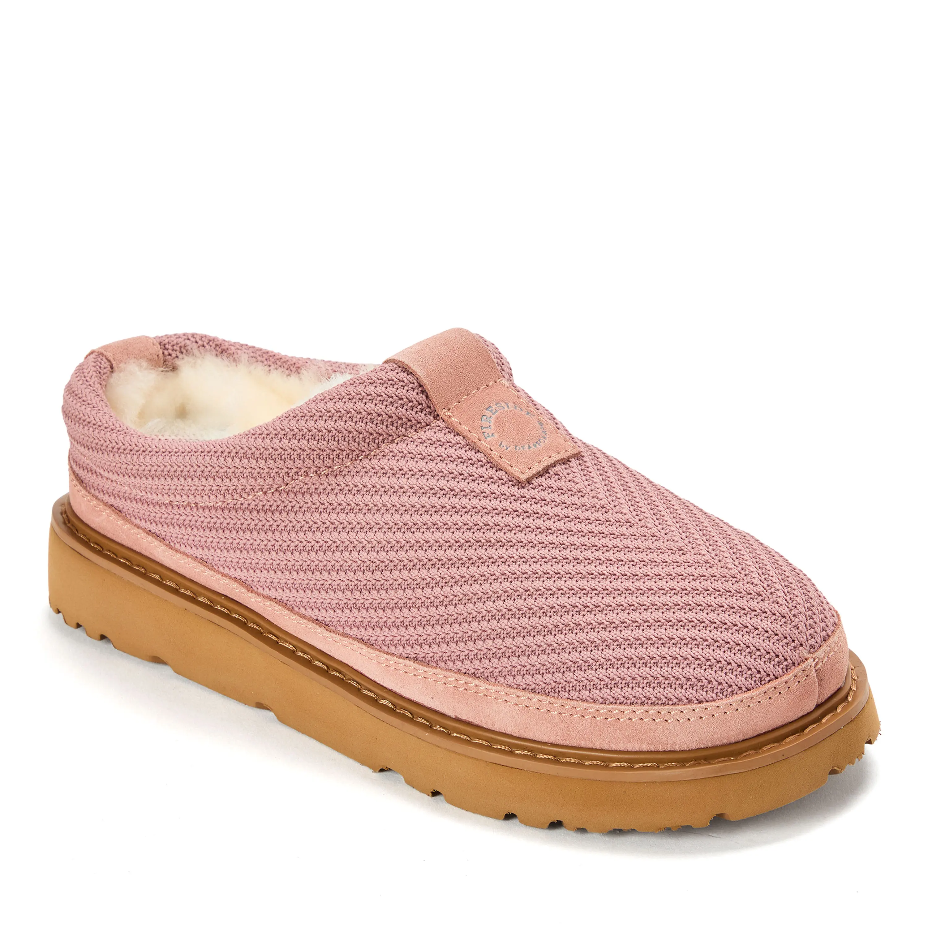 Fireside by Dearfoams Women's Allday Greta Flex Knit Water-Repellent Clog Slippers with EVA Sole, Ideal for Casual Wear