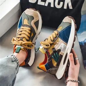 Forrest Gump men's shoes season new heightened platform waffle dad casual running travel youth sports shoes summer