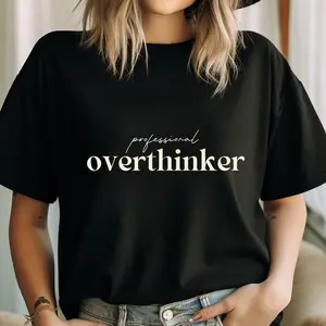 Professional Overthinker Sweatshirt, Anxiety Hoodie, Mental Health Sweater, Self Care Shirts, Self Love Tee, Trendy T-Shirt, Self Love Shirt