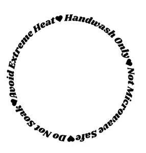 Cup Care - UVDTF Decal with cup instructions sticker