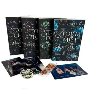 Less-than-perfect Paperback Storm of Chaos and Shadows Bundle + art print + bookmark + stickers Romance Fantasy Set