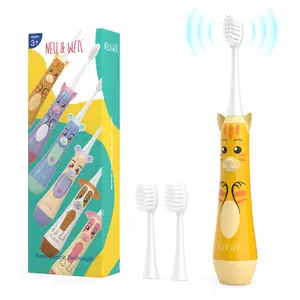 NELL&WELL Toothbrush With 3 Soft Bristles Heads, IPX7 Waterproof, BPA Free (Battery Not Included)