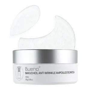 Bueno+ Bakuchiol Anti-Wrinkle Ampoule Eye Patch 60 Patches for Puffy Eyes & Dark Circles with Bakuchiol & Retinol Korean Skin Care