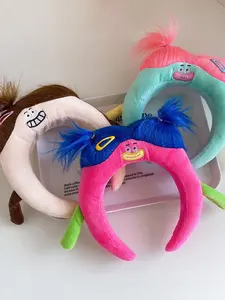 1 pcs Cute Cartoon Monster Plush Hairband for Women & Girls, Party Costume Accessory, Holiday Dress-Up Headband, Fun & Quirky Design
