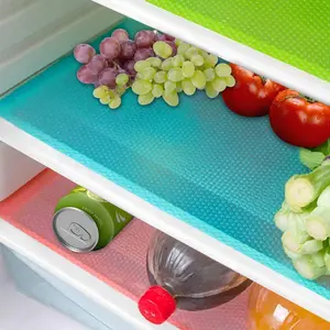8-Piece Washable Refrigerator Liners - Waterproof, Oilproof Mats for Shelves, Freezer Glass Shelves & Cupboards (4 Mixed)
