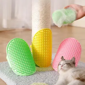 Cat Scratch Scratching Wall Corner Pet Grooming Tool, Stress Relief Massage Brush for Cats, Effective Fur Removal Cleaning Accessory