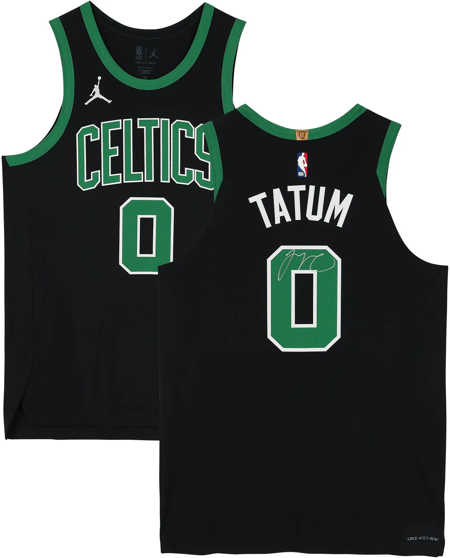Jayson Tatum Boston Celtics Autographed Black Jordan 2022-23 Statement Authentic Jersey - Fanatics Authentic Certified