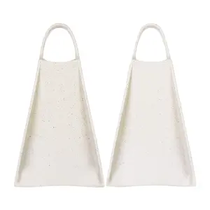 Yucca Scraps Short Blade Fins - Soft Flex - Powerful, Durable, Ergonomic, for bodysurfing, lifeguarding, shorebreak - Premium Malaysian Rubber