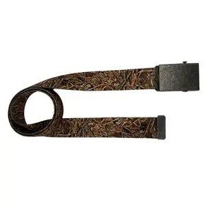 Woodland Camo Belt - Unisex - Sizes Small to Plus - Multiple Buckle Options - Durable Polyester Webbing - CamoCool Style