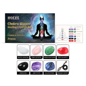 Crystal Stone Set Home Bedroom Living Room Decoration Pink Crystal & Amethyst Healing Crystals for Meditation Relaxation and Energy Balance