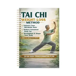 New Tai Chi for Seniors Journal, 28-Day Walking Plan for Weight Loss, Health & Fitness Guide, Ideal for Senior Wellness Programs