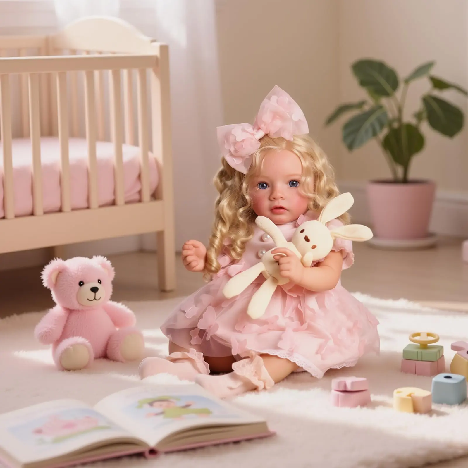 BABESIDE 20-in Soft Reborn Baby Doll, Cute Realistic Freckled Girl Doll for Toys & Hobbies Collection