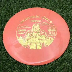 Westside Tournament Burst Prince with Matty O Prototype Stamp - 175.0g - Reddish orange swirls on light Orange