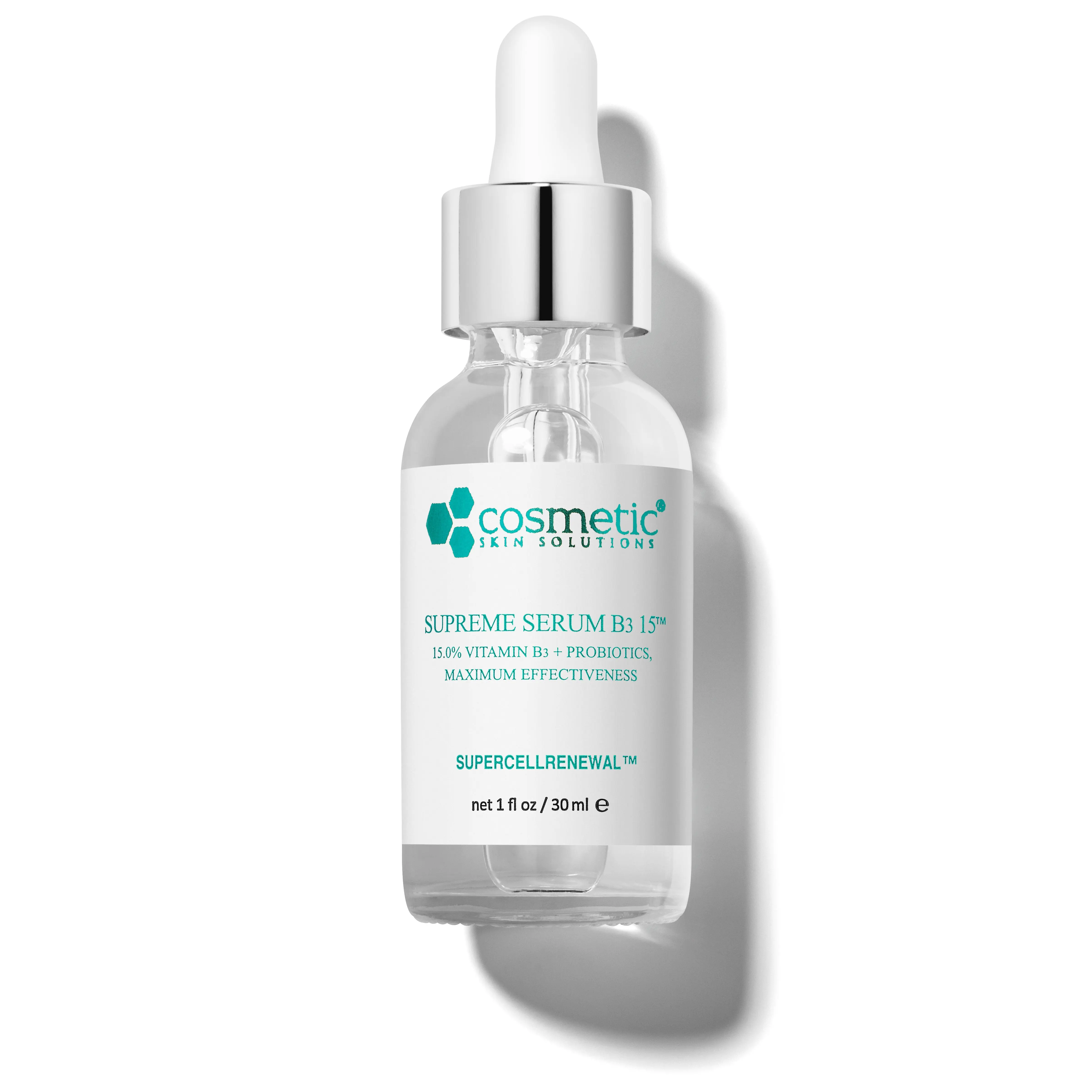 Supreme Serum B3 15 | Niacinamide Serum | Hydrating Probiotic Skin Barrier Support | Reduces Pores, Redness & Dark Spots | Lightweight Daily Serum