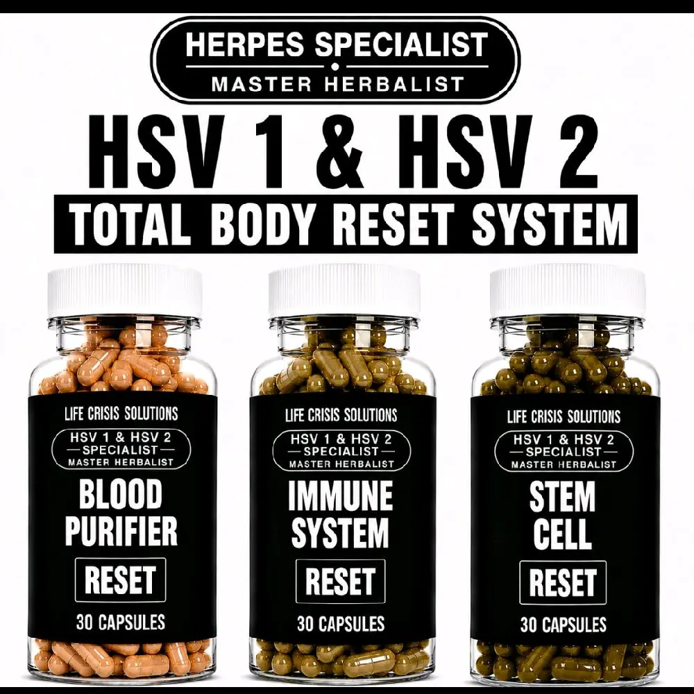 NO HSV LABEL OPTION AVAILABLE-BEST SOURCED HERBS- HSV 1 & HSV 2 -3 SYSTEM  NATURAL ORGANIC CAPSULES