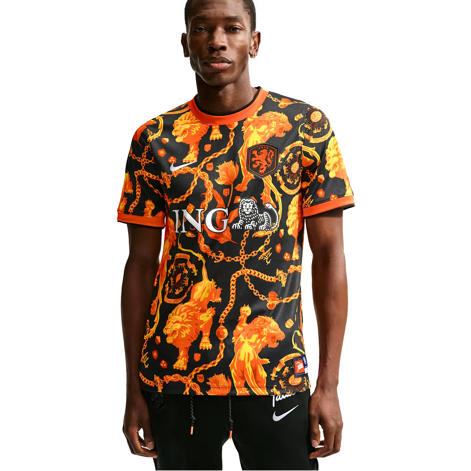 Netherlands-Inspired Unisex Short-Sleeve Soccer Jersey - Professional Sports & Futsal Top, Authenticity Guaranteed, Football Fashion, Sports Fan Apparel, S/M Sizes, Futsal Soccer