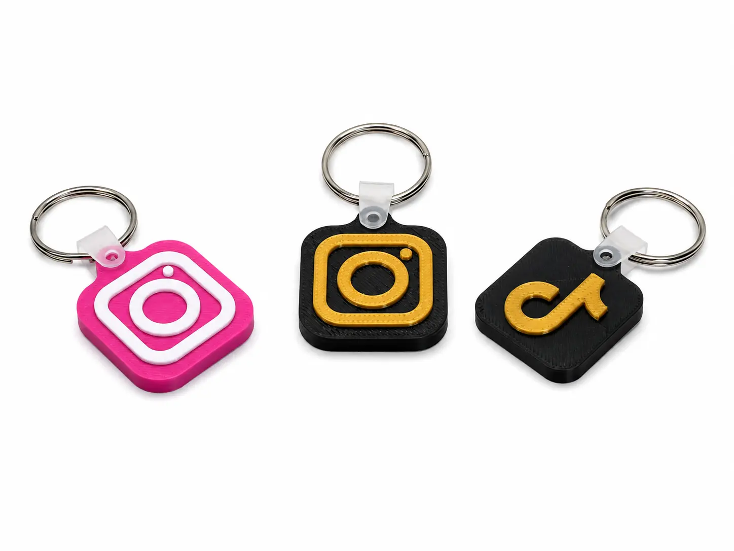 🔥📲 NFC Social Media Keychain | 🔗 Tap-to-Share Creator Accessory | 🚀 Instant TikTok, Instagram & Social Media Connection ✨| 3D Printed Keychains