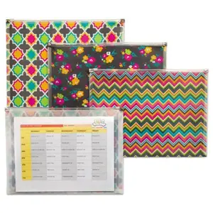 C-Line Products 55610 Bold Basics Zip N Go Reusable Envelope, Assorted, Assorted
