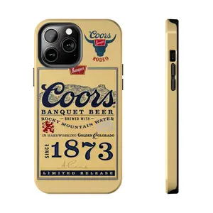 Coors Banquet 1873 Heritage Tough, iPhone 17 16 15 14 13 12 11 X 8 7 Pro Max/Pro/Mini, SAMSUNG GALAXY 21 S22 S23 S24 25 ULTRA PLUS Shockproof Anti-Drop Protective Cases