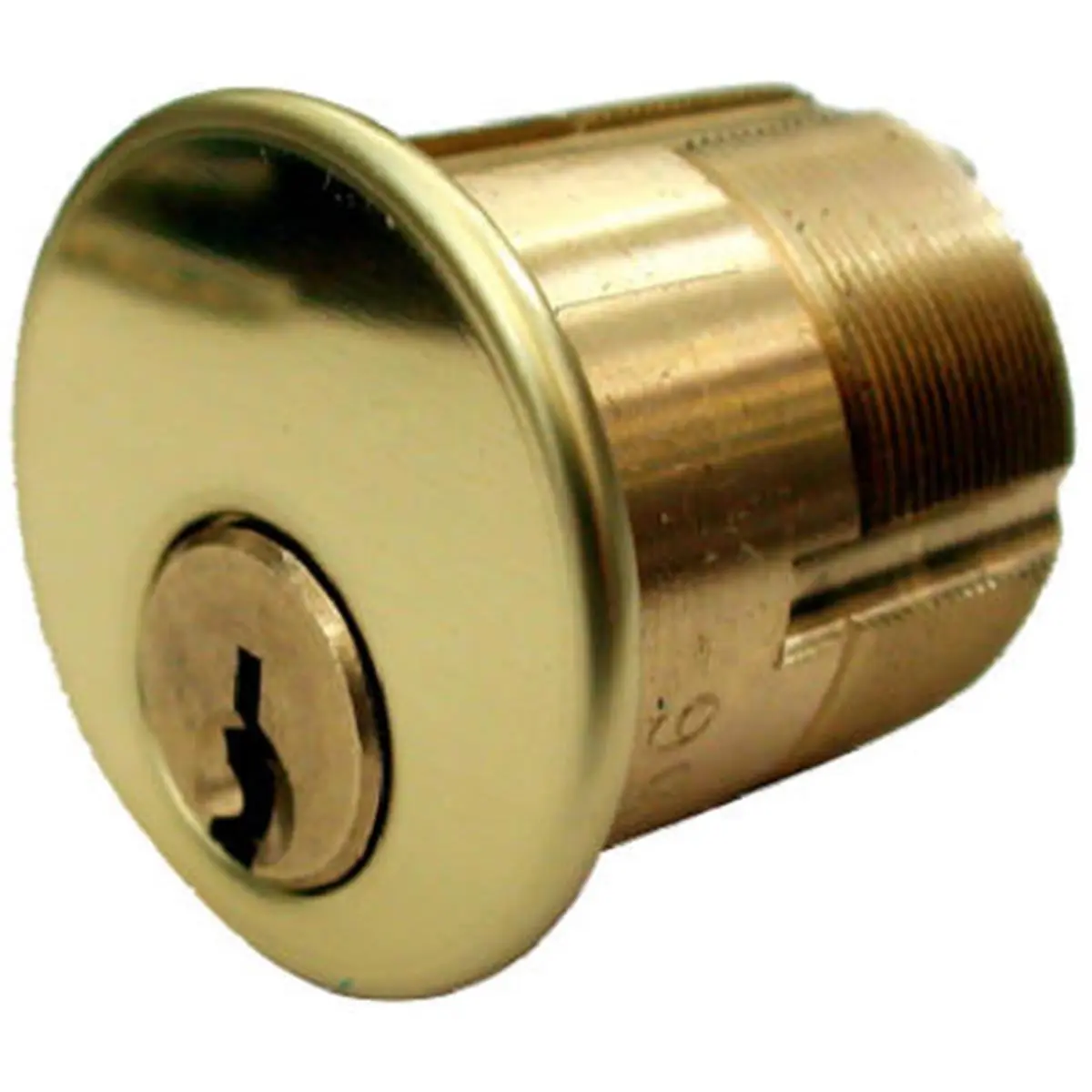 212 MAIN Kaba 7205UA1-03 Solid Brass Mortise Lock Cylinder, Solid Brass Surface, IN3 Key Blank, Fits Up to 1-1/4 in, 1.9 x 1.9 x 1.8 in Dimensions, Accessory for Security Cameras & Systems