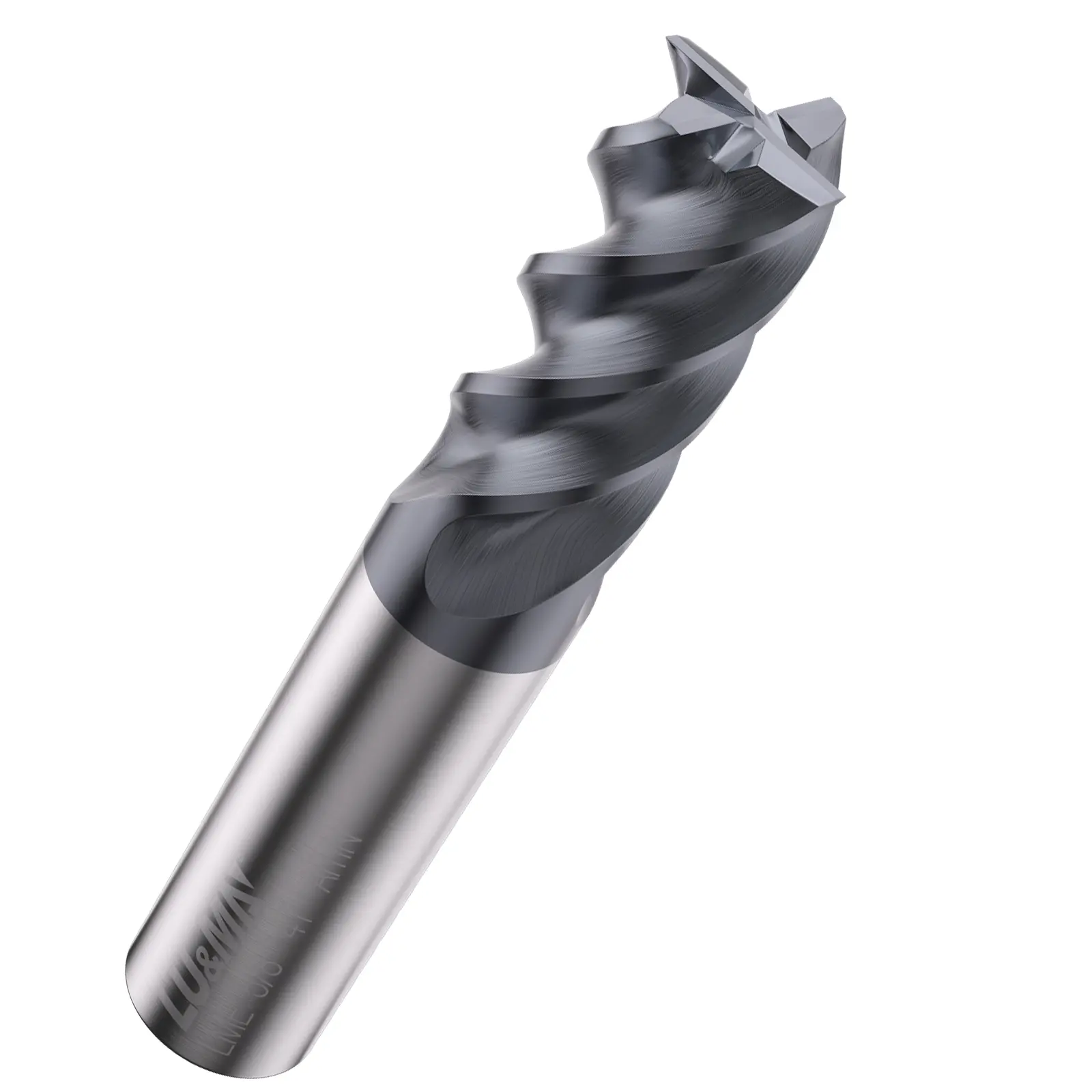 LU&MN Carbide Square End Mill - 4 Flute, 5/8"-4T, Hardened Steel, Metal & More, Milling Alloy Steels, Suitable for DIYers & Professionals Tool Material Chip Control Cutting Length